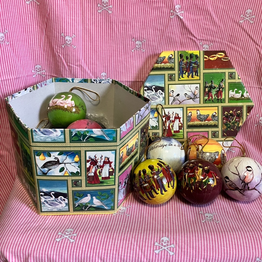 Colorful Holiday Ornament Set
